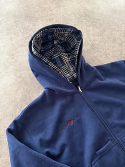 Mens Plaid Lined Hooded Sweatshirt Full Zip Pocket Jacket Casual Solid Thermal Fleece Hoodie Casual Winter Warm Outwear Coat