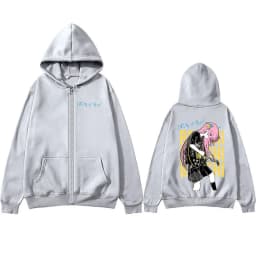 Anime Bocchi The Rock Gotoh Hitori Zipper Hoodies Men Women Fashion Harajuku Long Sleeve Zip Up Hooded Sweatshirts Jackets Coats