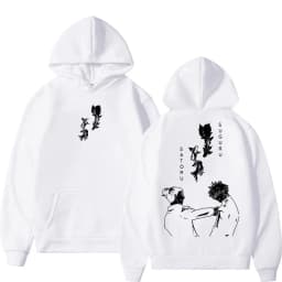 Anime Jujutsu Kaisen Gojo Satoru Geto Suguru Hoodie Men Women Retro Popular Classic Tracksuit Fleece Oversized Hoody Sweatshirt