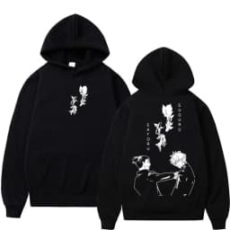 Anime Jujutsu Kaisen Gojo Satoru Geto Suguru Hoodie Men Women Retro Popular Classic Tracksuit Fleece Oversized Hoody Sweatshirt