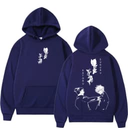 Anime Jujutsu Kaisen Gojo Satoru Geto Suguru Hoodie Men Women Retro Popular Classic Tracksuit Fleece Oversized Hoody Sweatshirt