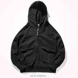 Autumn Winter American Heavyweight Hooded Hoodies Men's Fashion Pure Cotton Long Sleeve Thickened Plus Velvet Casual Sportwear