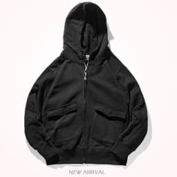 Autumn Winter American Heavyweight Hooded Hoodies Men's Fashion Pure Cotton Long Sleeve Thickened Plus Velvet Casual Sportwear