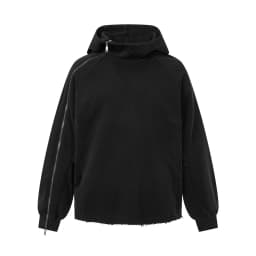 Wasteland Style Washed Distressed Techwear Hoodie Man Woman Punk Vintage Zip Up Sleeve Pullover Sweatshirt