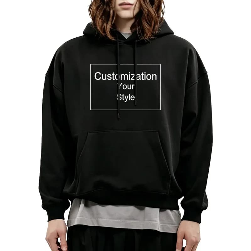 Y2K Men's Clothing Customization Pattern Style Graphic Print Hoodies Oversized Sweatshirts Tops Streetwear Unisex Women Pullover