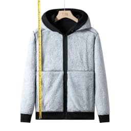 New Autumn/Winter Fashion Solid Color Outdoor Sports Fleece-Lined Thickened Warm Hoodie Men's Casual Loose High-Quality Jacket
