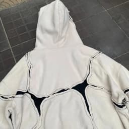 2026 New American High Street Punk Gothic Line Splicing Hoodie for Men Y2K Oversized Loose Hooded Sweatshirt Japan Streetwear