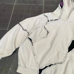 2026 New American High Street Punk Gothic Line Splicing Hoodie for Men Y2K Oversized Loose Hooded Sweatshirt Japan Streetwear