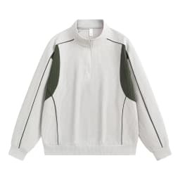 Spring and Autumn fashion solid color sports fitness running breathable pullover sweatshirt men's casual loose high quality top