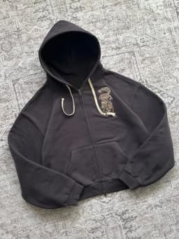 2026 New Retro Tiger Embroidered Zipper Hoodie Coat American Y2k Men's High Street Casual Loose Hoodie Jacket Streetwear
