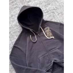 2026 New Retro Tiger Embroidered Zipper Hoodie Coat American Y2k Men's High Street Casual Loose Hoodie Jacket Streetwear