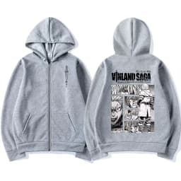 Anime Vinland Saga Zipper Hoodies Manga Thorfinn Karlsefni Men's Women Clothing Zip Up Sweatshirts Harajuku Oversized Pullovers