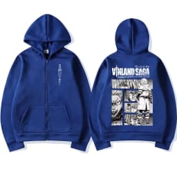 Anime Vinland Saga Zipper Hoodies Manga Thorfinn Karlsefni Men's Women Clothing Zip Up Sweatshirts Harajuku Oversized Pullovers