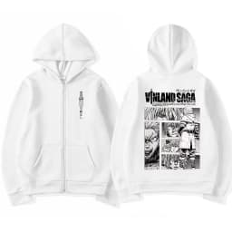 Anime Vinland Saga Zipper Hoodies Manga Thorfinn Karlsefni Men's Women Clothing Zip Up Sweatshirts Harajuku Oversized Pullovers
