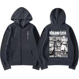 Anime Vinland Saga Zipper Hoodies Manga Thorfinn Karlsefni Men's Women Clothing Zip Up Sweatshirts Harajuku Oversized Pullovers