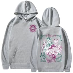 Anime JoJo Bizarre Adventure Hoodies Kira Yoshikage Killer Queen Sweatshirts Men Women Clothing Fashion Casual Comfort Pullovers