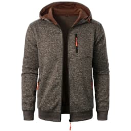 New Streetwear Men's Long Sleeve Sweatshirts for Men Zipper Hooded Oversize Winter Warm Jacket Coat Outdoor Tracksuit Men