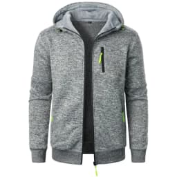New Streetwear Men's Long Sleeve Sweatshirts for Men Zipper Hooded Oversize Winter Warm Jacket Coat Outdoor Tracksuit Men