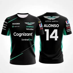 Short Sleeved T-shirt Aston Martin Racing Suit Quick Drying Breathable Motorcycle Fashion Personality Street Trend T-shirt