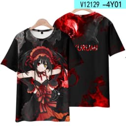 Japanese Anime Tobiichi Origami Tokisaki Kurumi Cosplay Costume 3D Print Hoodies Men Women Long Sleeve Sweatshirt Casual Jackets