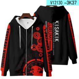 Japanese Anime Tobiichi Origami Tokisaki Kurumi Cosplay Costume 3D Print Hoodies Men Women Long Sleeve Sweatshirt Casual Jackets