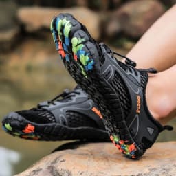 Men's Quick-Dry Breathable Aqua Shoes Men Women Couples Outdoor Beach Five Finger Swimming Hiking Wading Upstream Sneakers