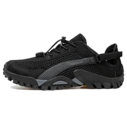 Men's Solid Color Creek Tracing Water Shoes Outdoor Beach Swimming Mountaineering Shoes Breathable Quick-Dry Aqua Shoes