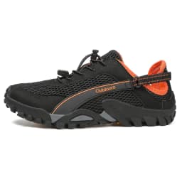 Men's Solid Color Creek Tracing Water Shoes Outdoor Beach Swimming Mountaineering Shoes Breathable Quick-Dry Aqua Shoes