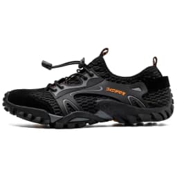 Men's Solid Color Creek Tracing Water Shoes Outdoor Beach Swimming Mountaineering Shoes Breathable Quick-Dry Aqua Shoes