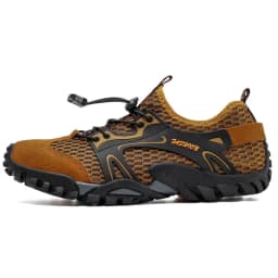 Men's Solid Color Creek Tracing Water Shoes Outdoor Beach Swimming Mountaineering Shoes Breathable Quick-Dry Aqua Shoes