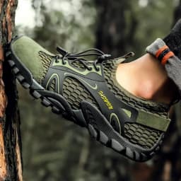 Men's Solid Color Creek Tracing Water Shoes Outdoor Beach Swimming Mountaineering Shoes Breathable Quick-Dry Aqua Shoes