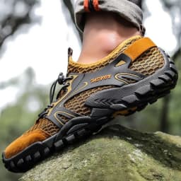 Men's Solid Color Creek Tracing Water Shoes Outdoor Beach Swimming Mountaineering Shoes Breathable Quick-Dry Aqua Shoes