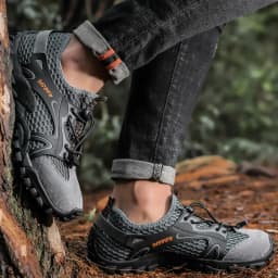 Men's Solid Color Creek Tracing Water Shoes Outdoor Beach Swimming Mountaineering Shoes Breathable Quick-Dry Aqua Shoes