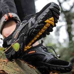 Men's Solid Color Creek Tracing Water Shoes Outdoor Beach Swimming Mountaineering Shoes Breathable Quick-Dry Aqua Shoes