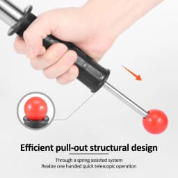 Iron Remover Magnets Retrieving Baton with Handle Absorber Silver NdFeB Pick Up Rod for Pickup Nails Screws and Metal Scraps