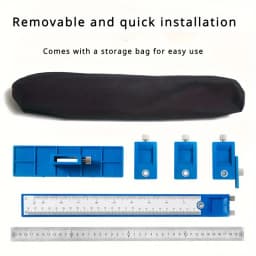 Adjustable Cabinet Hardware Jig Tool - Alignment & Positioning for Precise Drilling,Dowelling and Installation