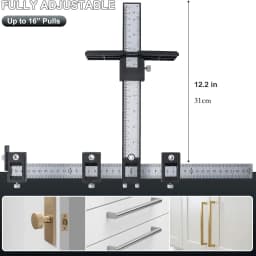 Adjustable Cabinet Hardware Jig Tool - Alignment & Positioning for Precise Drilling,Dowelling and Installation
