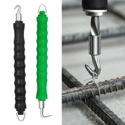 2024 New Semi-Automatic Rebar Tying Machine Wire Knoting Pliers Straight Pull Bar Binding Hook Construction Site Winding Tool