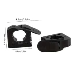 2pcs Quick Fist Clamp For Mounting Tools Equipment Rubber Clamp Ideal For Offroad Vehicles, ATV, UTV, Truck Part Accessories