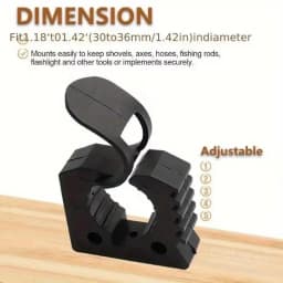 2pcs Quick Fist Clamp For Mounting Tools Equipment Rubber Clamp Ideal For Offroad Vehicles, ATV, UTV, Truck Part Accessories