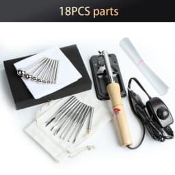 Fabric Flower Ironing Machine Ironing Ironing Tool Set Flower Making Tools DIY Adjustable Temperature Ball Spatula (EU Plugs)