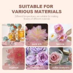 Fabric Flower Ironing Machine Ironing Ironing Tool Set Flower Making Tools DIY Adjustable Temperature Ball Spatula (EU Plugs)