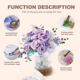 Fabric Flower Ironing Machine Ironing Ironing Tool Set Flower Making Tools DIY Adjustable Temperature Ball Spatula (EU Plugs)