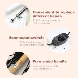 Fabric Flower Ironing Machine Ironing Ironing Tool Set Flower Making Tools DIY Adjustable Temperature Ball Spatula (EU Plugs)