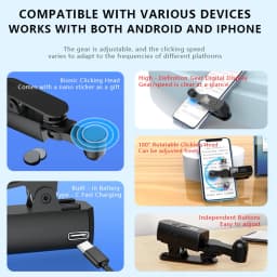 Auto Clicker for Phone Phone Screen Device Speed Clicker Automatic Clicker for Game Live Broadcasts Likes Reward Task