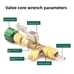 Household Air Conditioning Valve Core Removal Tool – Quick-Change Valve Core Wrench for Refrigerant-Free Repair Wrench