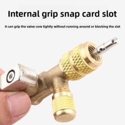 Household Air Conditioning Valve Core Removal Tool – Quick-Change Valve Core Wrench for Refrigerant-Free Repair Wrench