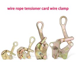 Multifunctional 1 Ton Wire Rope Jaw Clamp Electricity Cable Grip Pulling Non-Slip Haven Mini Tightening Manual Tool