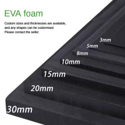 100x50cm EVA Foam Sheets Sound-absorbing Foam Board Thick EVA Rubber Plate Handmade Model Making Cosplay Thickness 3/5/10/15mm