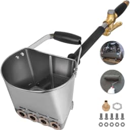 SucceBuy 4 Jet 3 Hp Stucco Sprayer Plaster Hopper Paint Spray Gun Wall Painting Concrete Tool for Painting Wall or Ceilings